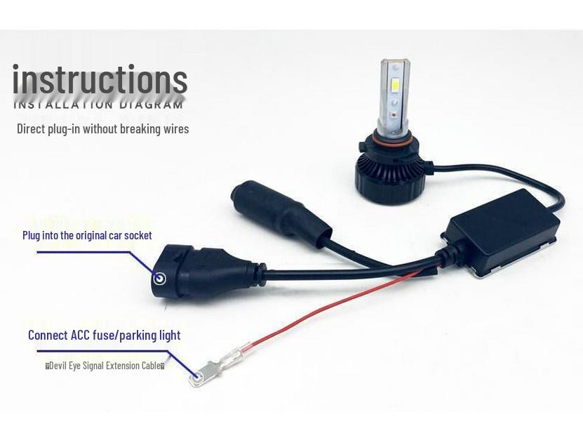 Модификационный комплект светодиодных фар со встроенными «глазами демона» для Civic 10-го поколения, XRV, Vezel, Accord и Lingpai.