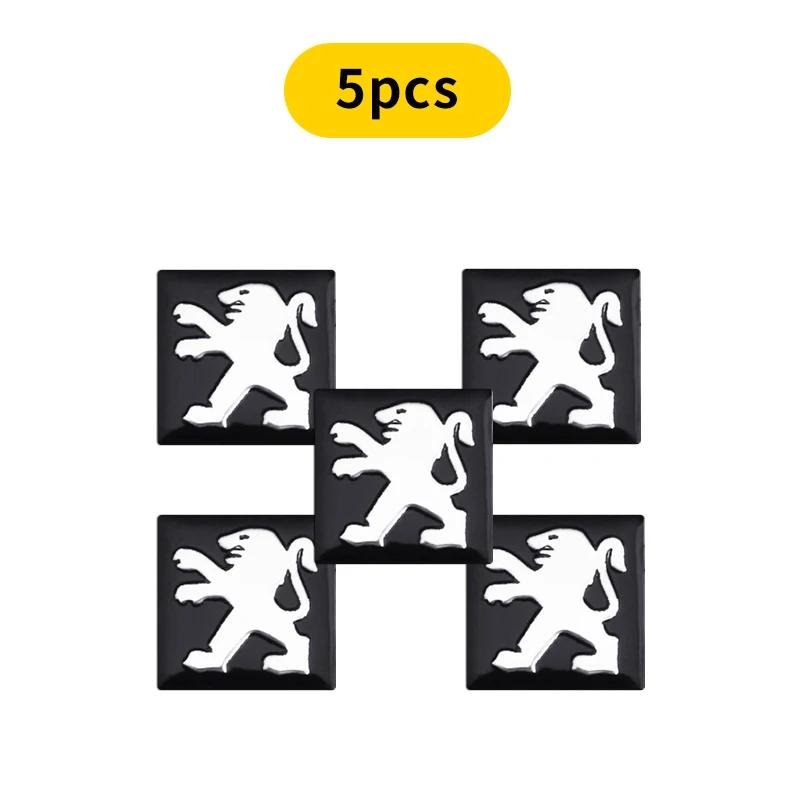 Автостайлинг Автомобильный брелок с логотипом Значок Кнопка радио Наклейка Для Peugeot 206 307 308 3008 207 208 407 508 2008 5008 107 106