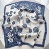 Luxury Paisley Print Shawl Square Scarf for Women Soft Satin Neckerchief Female Hair Bands Ribbon Headband Bandana