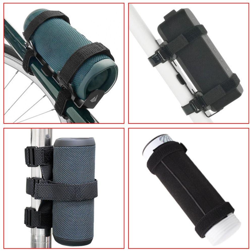Adjustable Strap Cycling Speaker Mount Bracket Holder Water Bottle Holder Kettle Rack
