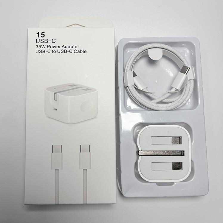 Совместимый с Apple 15 PD-зарядное устройство 20 Вт/35 Вт для iPad и iPhone с кабелем