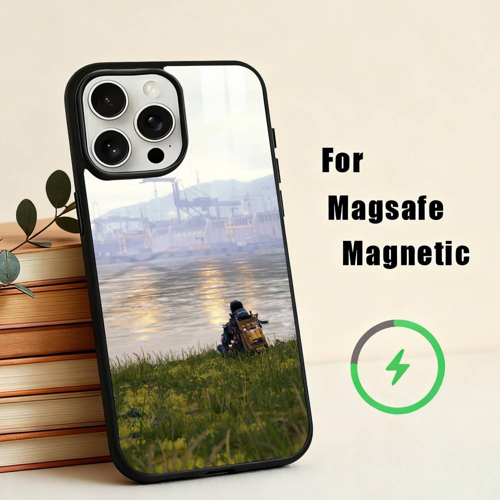 G-Game D-Death S-Stranding Phone Case For iPhone17,16,15,14,13,12,11 Plus,Pro Max Magnetic For Magsafe Wireless Charging