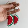 Mini Bear Handmade Woven Pendant, Cute Yarn Knitted Keychain, Couple Style Cartoon Bag Pendant
