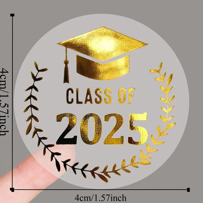 12 Stickers/Pack 12 Stickers/Sheets Transparent Happy Graduation Party Supplies DIY Envelope Seals Waterproof