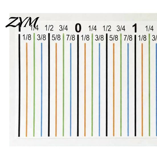 Sewing Machine Accessories Seam Allowance Sticker for Machine, Adhesive Guide Removable Ruler Tape with Scale Marks, Positioning Decal Accurate