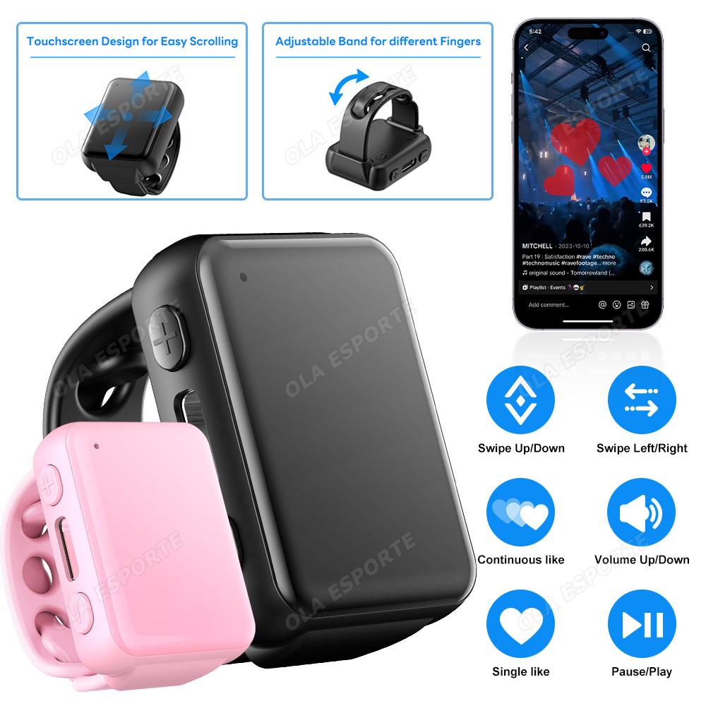 Новое умное кольцо на палец Пульт дистанционного управления Беспроводной Bluetooth Мобильный Селфи Мышь Селфи Видео Автоматический Переворачиватель Страниц Просмотр