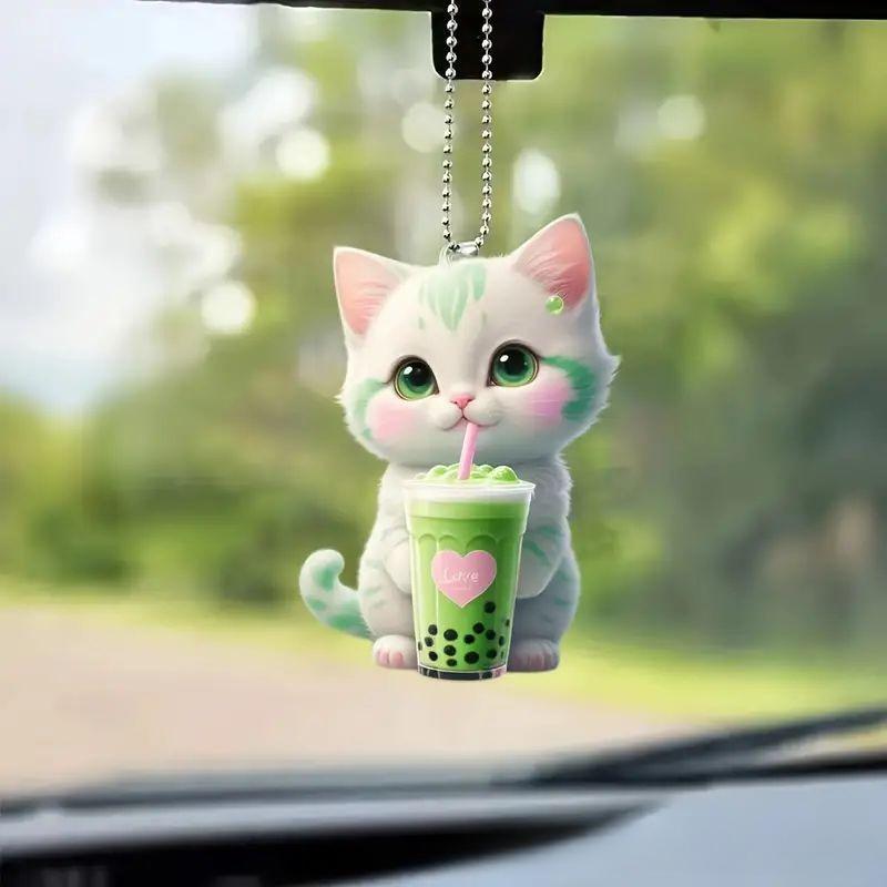 Акриловый 2D HD плоский автомобильный кулон аксессуары украшения для дома рюкзак кулон рождественский брелок кулон
