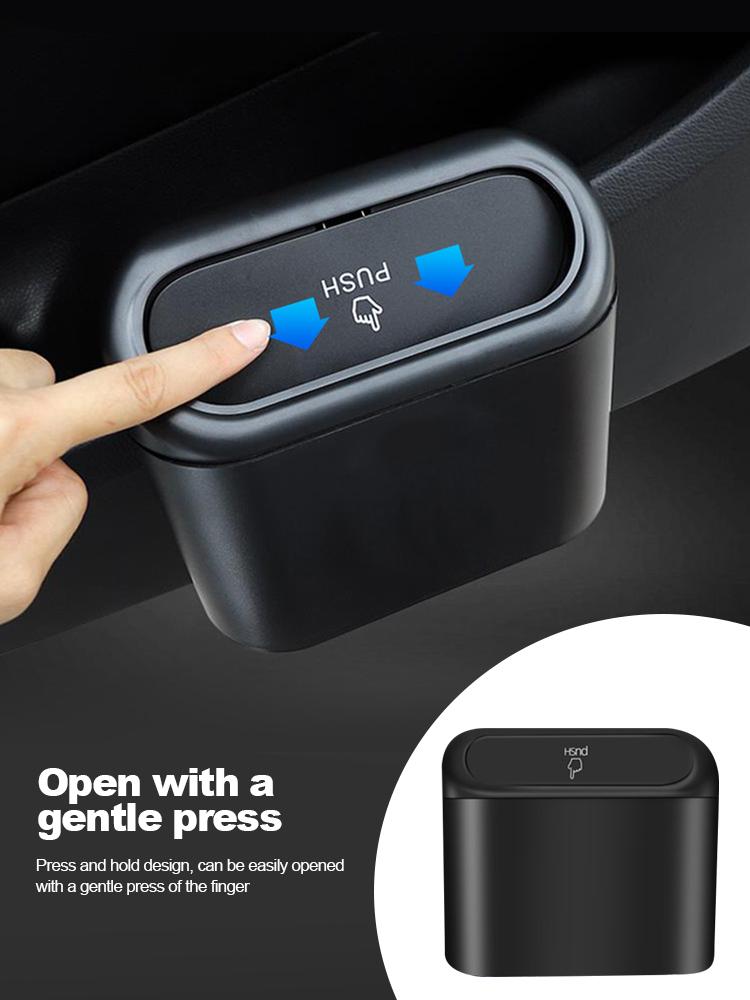 Подвесной автомобильный контейнер для хранения в салоне автомобиля, мини-корзина для мусора, мусорное ведро с крышкой для автомобиля, офиса, дома, автохранилище, аксессуары