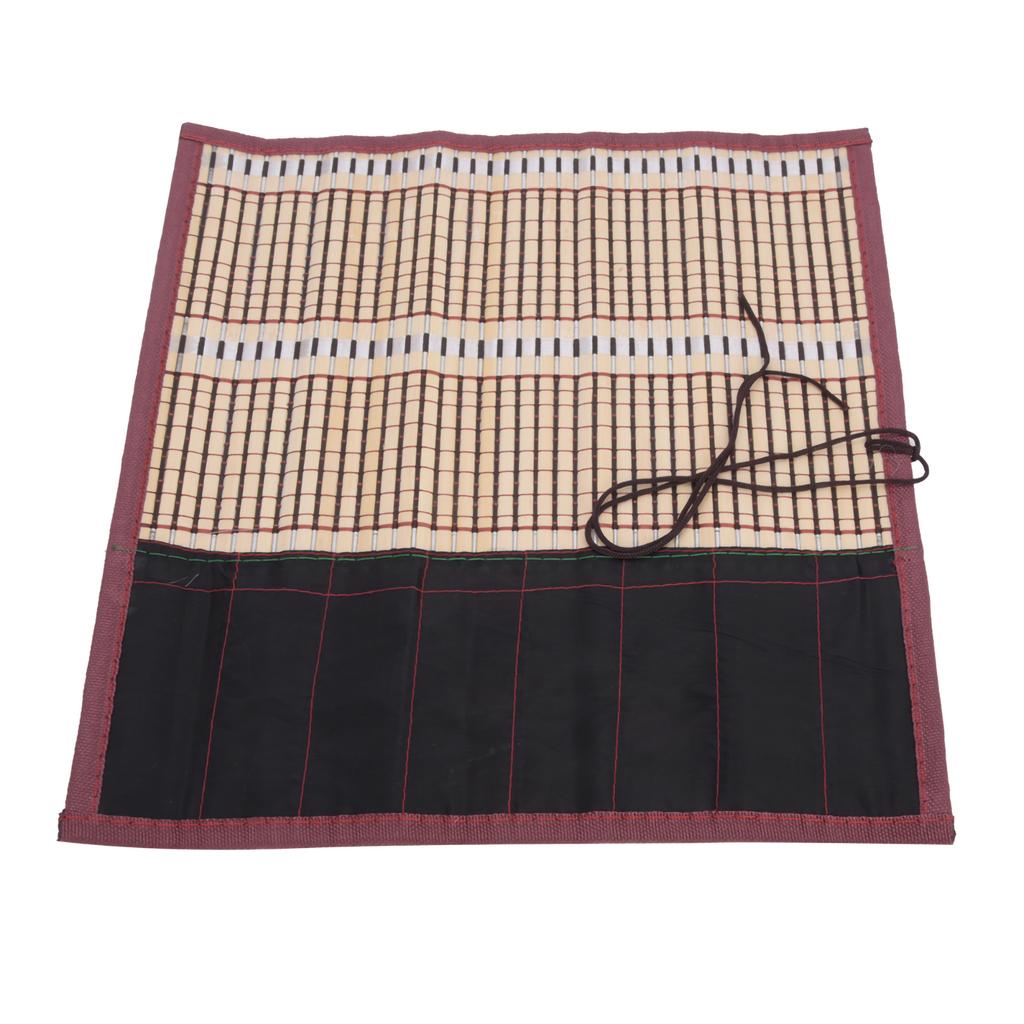 Кисть для рисования, бамбуковая сумка на колесиках, чехол для ручки для каллиграфии, набор для штор, художественные принадлежности