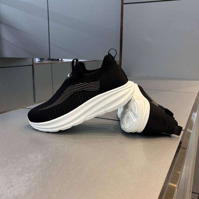 Летние дышащие сетчатые кроссовки fly-woven для активного отдыха и спорта, черные, с мягкой подошвой, модные