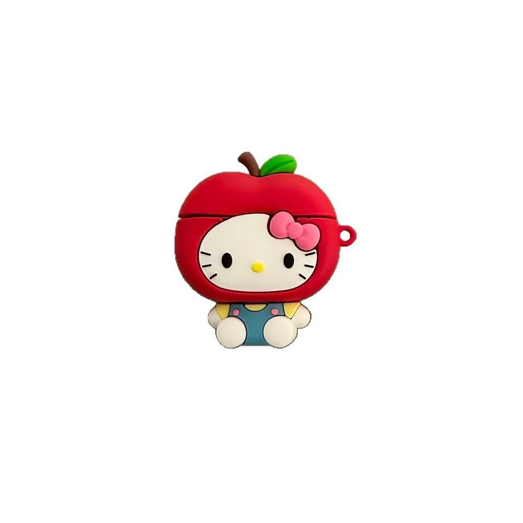 Cute green apple kt cat AirPods pro1 apple bluetooth headset case 1/1 generation cartoon protective case is suitable for 1