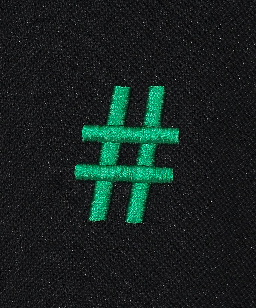 BEENTRILL Green Label Comfort Fit Pique Polo Shirt (Black)