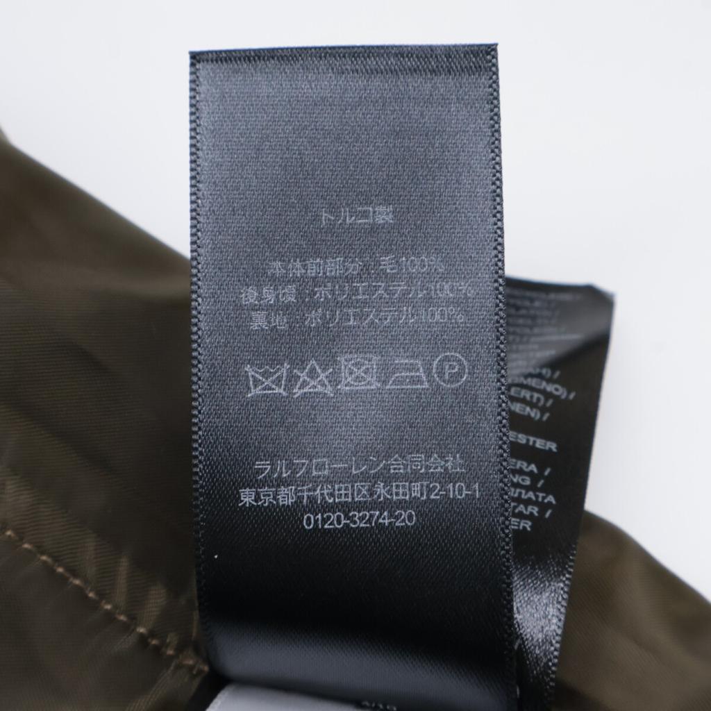 RRL MNRROTW1N220061 Green Corozo Button Windbreaker Wool Tweed Vest/Gilette Best S BrownUsed