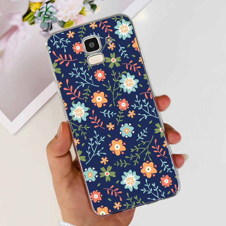 Красивый чехол с принтом для Samsung Galaxy J6 J6+ J600G J610G Мягкая силиконовая задняя крышка из ТПУ для чехлов телефона Samsung J6 J 6 Plus 2018