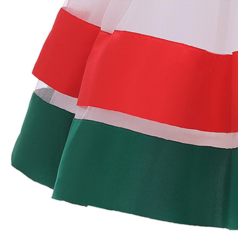 Детское рождественское платье принцессы для девочек, пышное бальное платье, торжественное рождественское праздничное платье