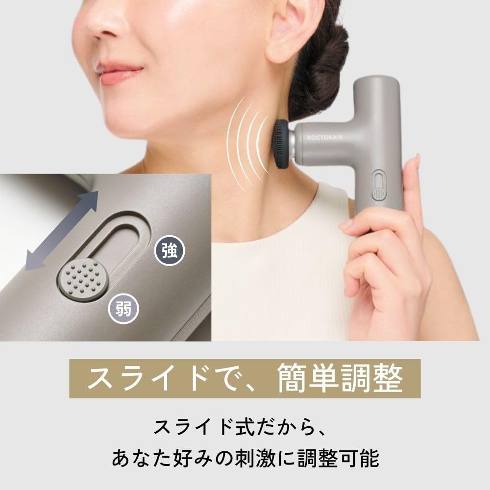 [Показано в THE TIME!] Официальный магазин Doctor Air ExaGun LUXE (Ночь черная) REG-12 с чехлом - Черный Массажный пистолет, Массажер для кожи головы, Миофасциальный