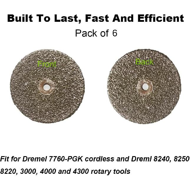 Pet Nail Grooming Sanding Discs for Dremel 7760-PGK - Perfect Match with AT02-PGK and AT01-PGK Nail Guard Attachment 6pcs