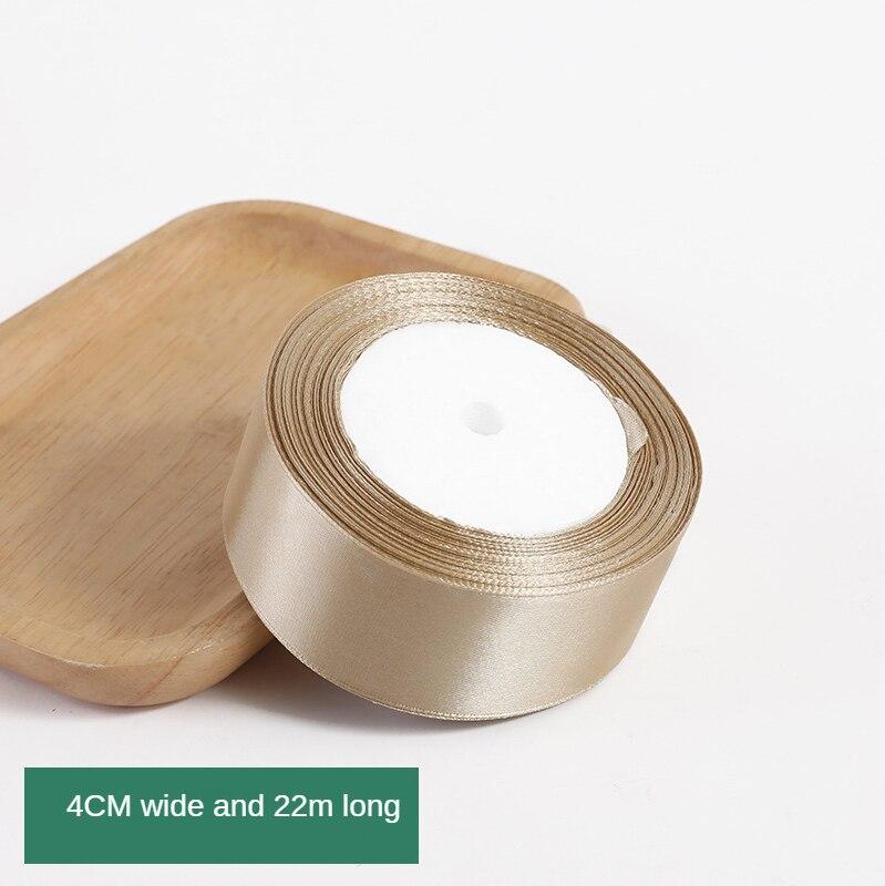 25 ярдов Шампанское Золотая упаковочная лента Лента с бантом Полиэстеровая атласная лента Шелковая лента Жаккардовая тесьма Автомобильная лента Атласная лента