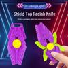 Unicorn Carrot Shield Gravity Knife & Fidget Spinner Toy for Kids