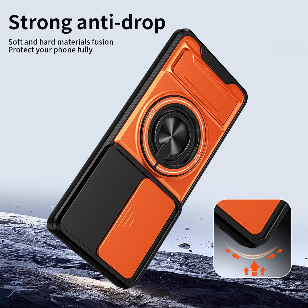 KEYSION Магнитный чехол для телефона Infinix Note 50 4G 50 Pro+ 50S 50X 5G Защита камеры со сдвижной крышкой Вертикальная подставка Ударопрочный чехол