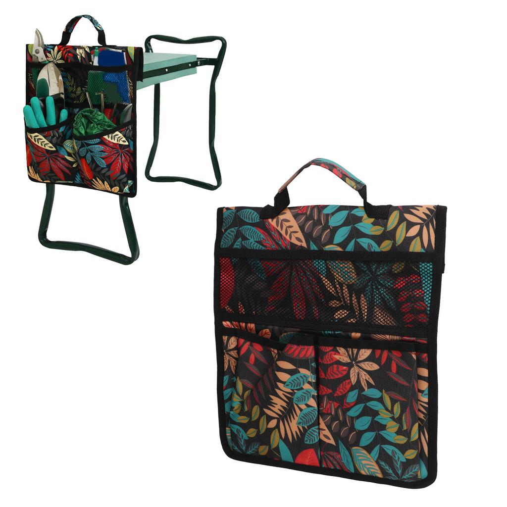 Garden Tool Storage Bag 600D Oxford Cloth Foldable Portable Gardening with Multiple Pockets for Outdoor Garden