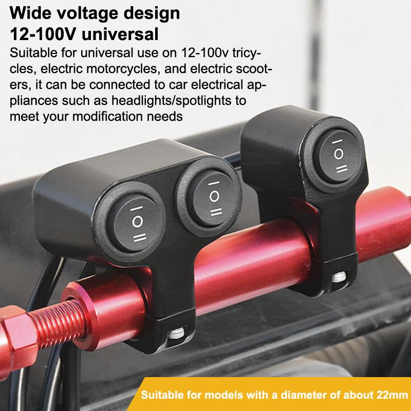Мотоциклетный переключатель фар прожектор противотуманный фонарь кнопка ретро мото пит-дирт мотоцикл аксессуары 22 мм