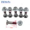 6 шт. 8*25 мм Комплекты болтов для звездочек Винты Для HONDA SUZUKI KAWASAKI YAMAHA KTM RMZ DRZ YZF KXF KLX CRF Мотокросс Питбайк