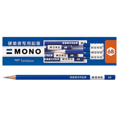Tombo Карандаши W MONO Твердые 1, 6B, Дюжина, KM-KKS6B