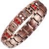 22CMTrendy Pure Copper Magnetic Pain Relief Bracelet for Men Therapy Magnets Bangle Link Chain Women Health Care Jewelry Wholesale