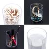 New Round Holder Container Cosmetic Organizer Makeup Cotton Acrylic Box Pads Storage