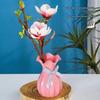 Lotus Leaf Plastic Vase for Water Storage: Home & TV Cabinet Decor