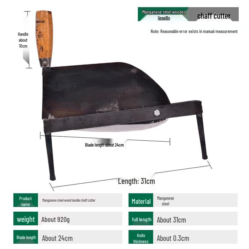 Old-Style Manganese Steel Silage, Hay, Straw, and Fodder Cutter for Cattle and Sheep