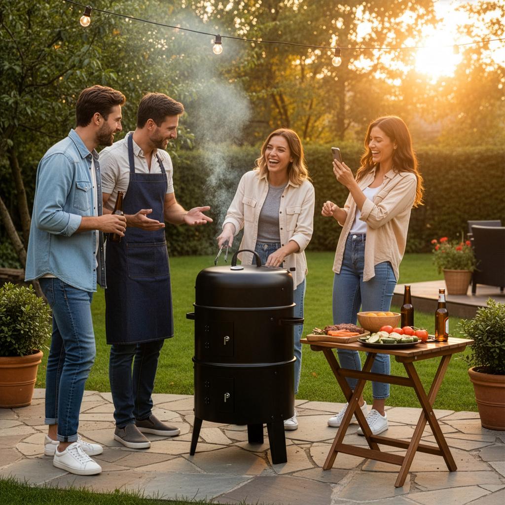 Garden Smoker Grill Oven Fumaro For Smoking Meat And Fish 3 1