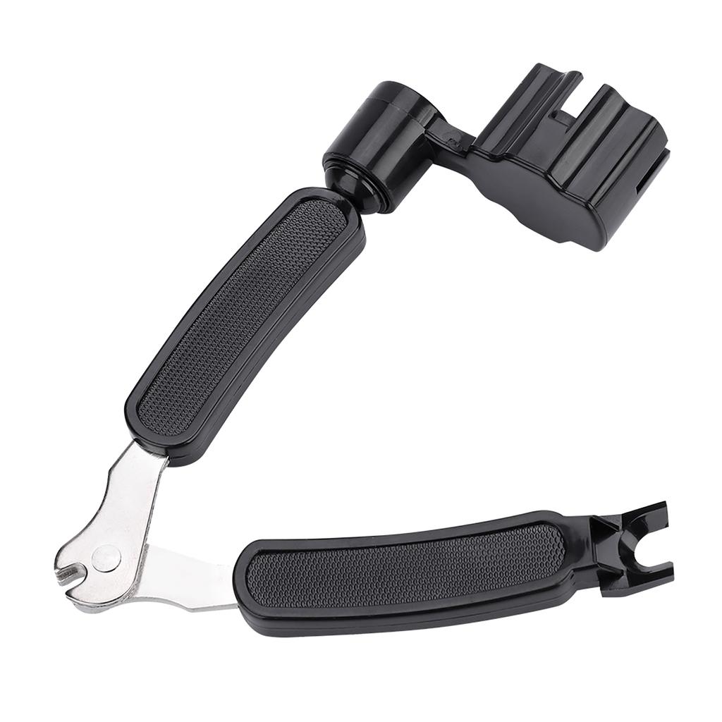 3 In 1 String Peg Winder Cutter Bridge Pin Puller for Bass Guitar