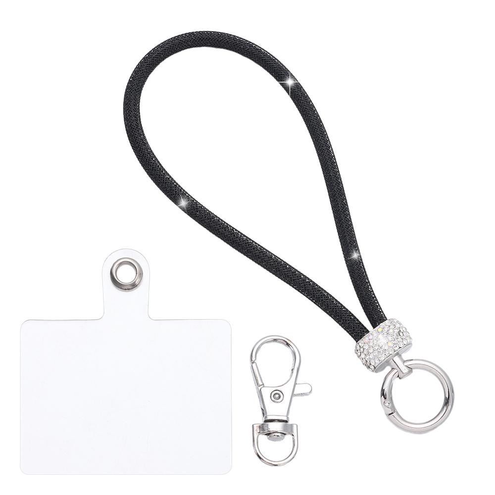 Блестящий Стразы Шнурок для Телефона Телефон Алмазный Кристалл Ремешки на Запястье Брелок Подвесной Шнурок от Потери