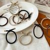 5 шт. женские резинки для волос высокие эластичные завязанные дизайн веревки для волос металлические