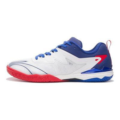Кроссовки для настольного тенниса Li Ning Qilin 2.0 из ткани с отскоком, низкие, мужские, белые, синие, красные APPR001-2