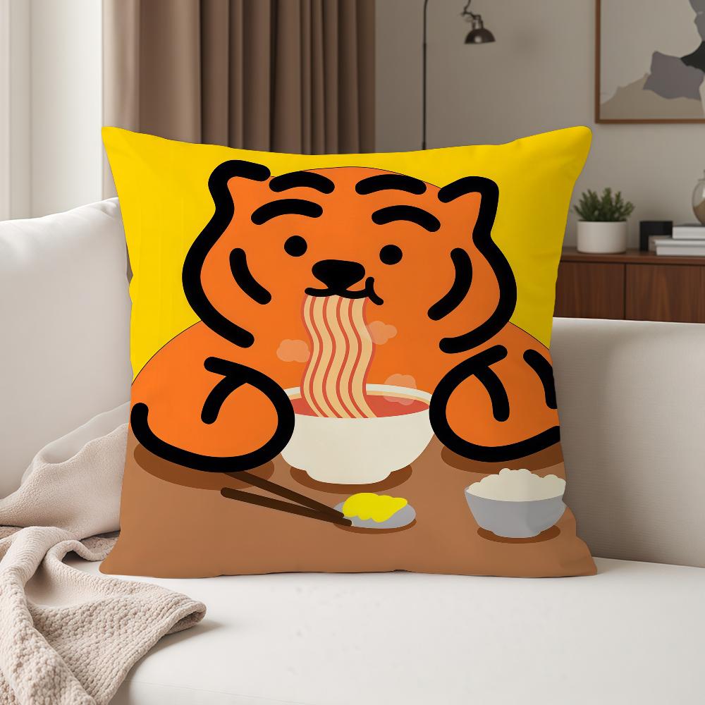 Brand Cartoon MMUZIK TTIGER Pillow Case Suitable For Bedrooms Living Rooms Cars Home Decoration