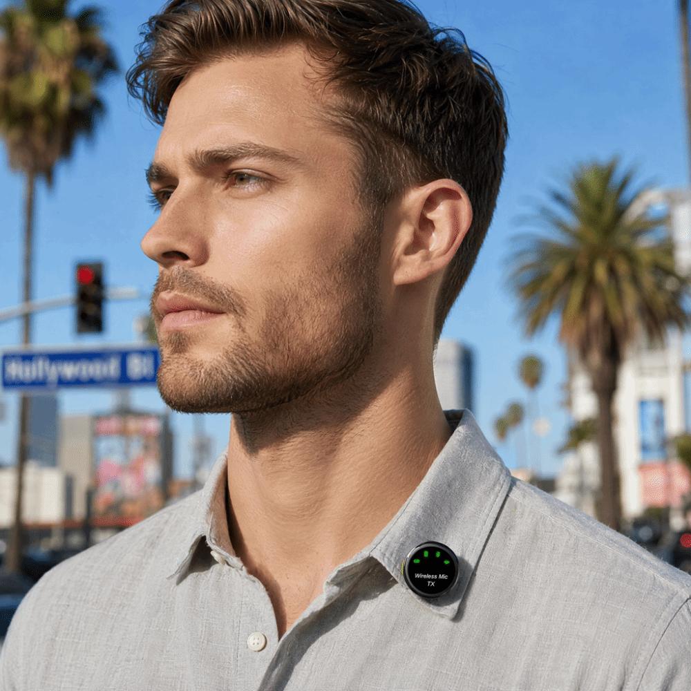 Magnetic Wireless Microphone Noise Cancellation Mini Microphone Digital Microphone Live Broadcast
