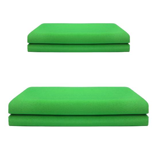 Green Screen Backdrop Soft Opaque Double Thickness Non-fading Washable Short Video Props Vertical Photo Background Screen Cloth Sci-Fi Effects