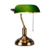 MZStech Banker's Light, Green Metal Table Lamp for Hotel, Exhibition, and Banking Use