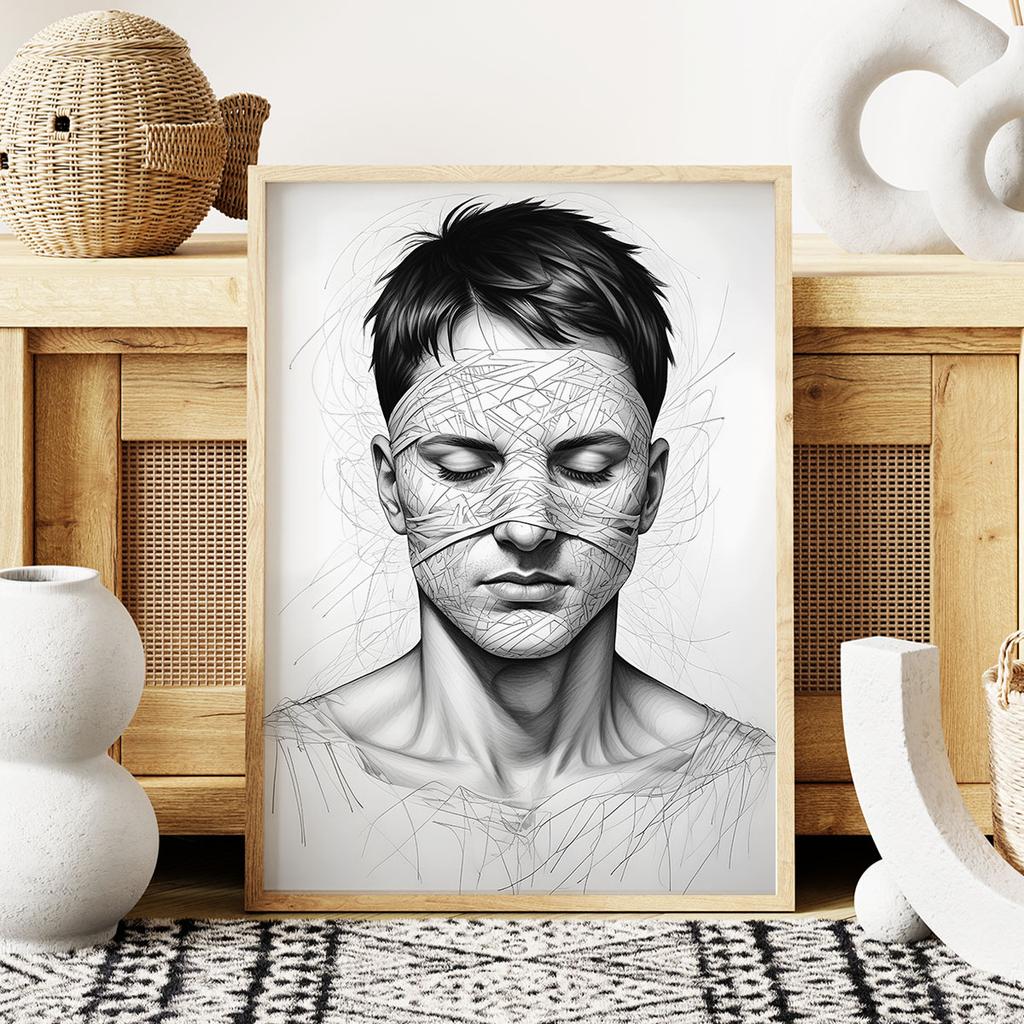 Plakat szkic portret