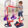3-In-1 Baseball Tee Set with Pitching Machine Retractable Bat 6 Balls Adjustable Height Indoor Outdoor Sport Toy for Kids Age 3-12
