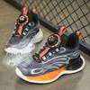 Kids Running Shoes Boys Girls Lightweight Breathable Hook-and-Loop Casual Sneakers Winter