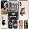 Funny Cat Art Cover For Samsung Galaxy A34 A24 A54 A14 A52 A42 A32 A22 A12 A51 A71 A53 A33 A23 A13 Case