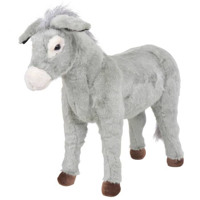 VidaXL Plush Toy Grey Donkey XXL 91343