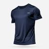 Men's Summer Sports T-shirt Ice Silk Loose Speed Drying Fitness Half Sleeve Large Top Casual Cool Breathable Short Sleeve
