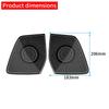 Powerful Car Stainless Steel Front Door Loudspeaker Cover Interior Accessories For Toyota Alphard VELLFIRE 40 Series + Black