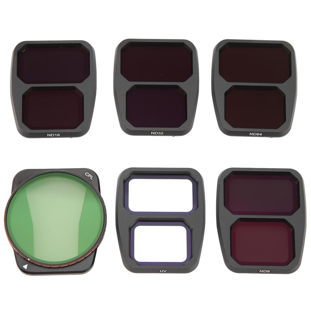 Drone Filter Kit ND8 ND16 ND32 ND64 UV CPL Multi Coated Waterproof Scratch Proof Aluminum Frame HD Drone Filter for Air