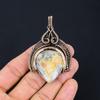Подвеска Crazy Lace Agate, обернутая медной проволокой, ювелирное изделие, подвеска ручной работы, подвеска из драгоценного камня, ювелирные изделия Laguna Lace Agate, подарки на день рождения